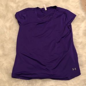 Under armour purple short sleeve tee